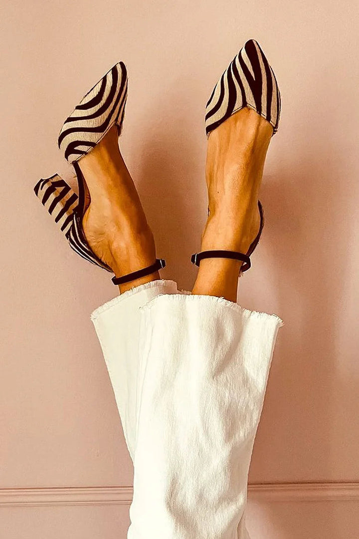 Selene | Escarpins Zebra Couture