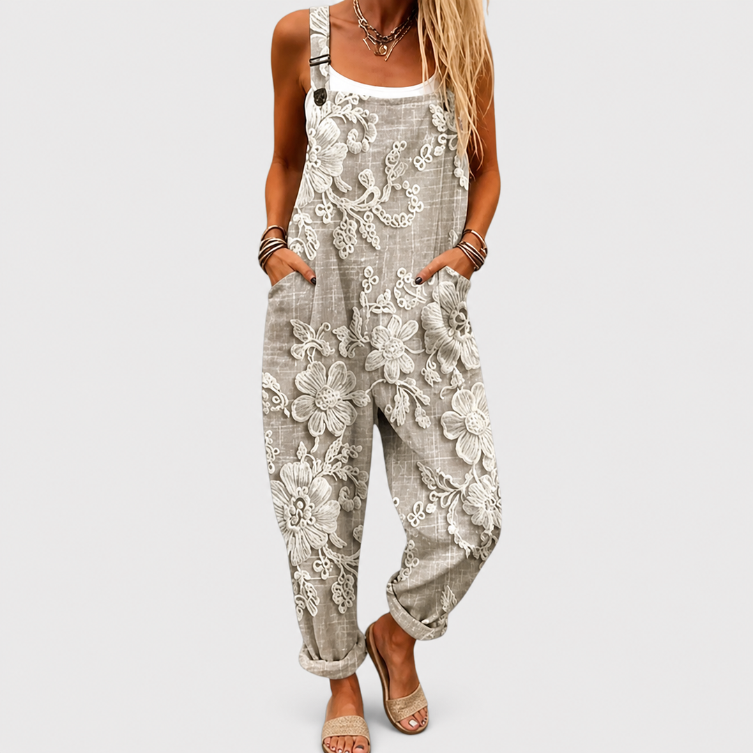 PERLA | Salopette Feuillage Naturel