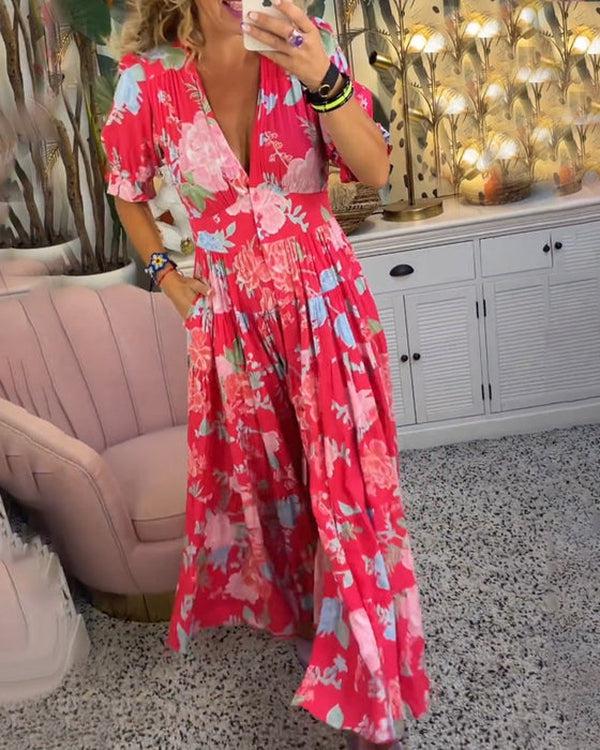 Floriana - Robe Florale Vibrante