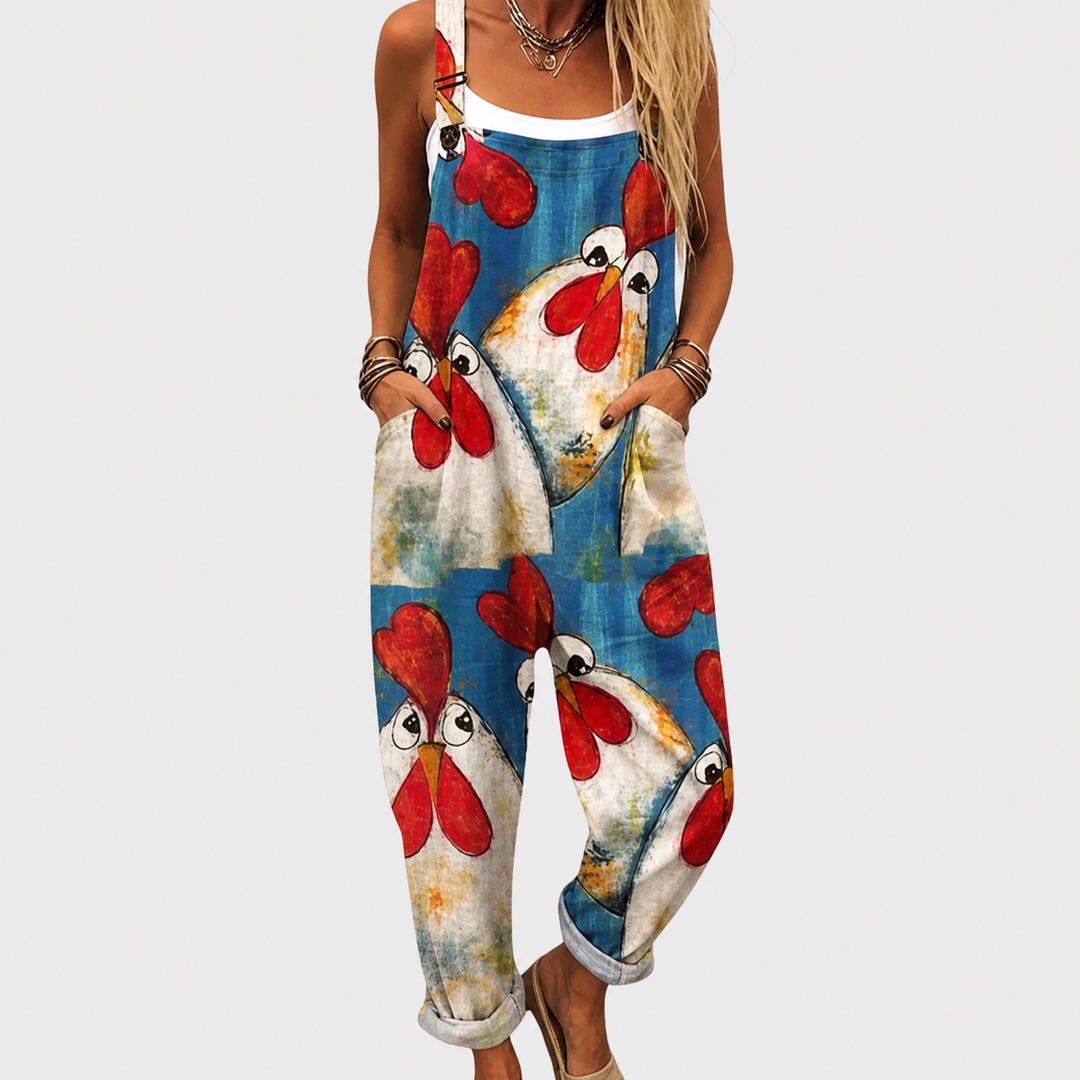 ROSSANA | Salopette Perroquets Tropicaux