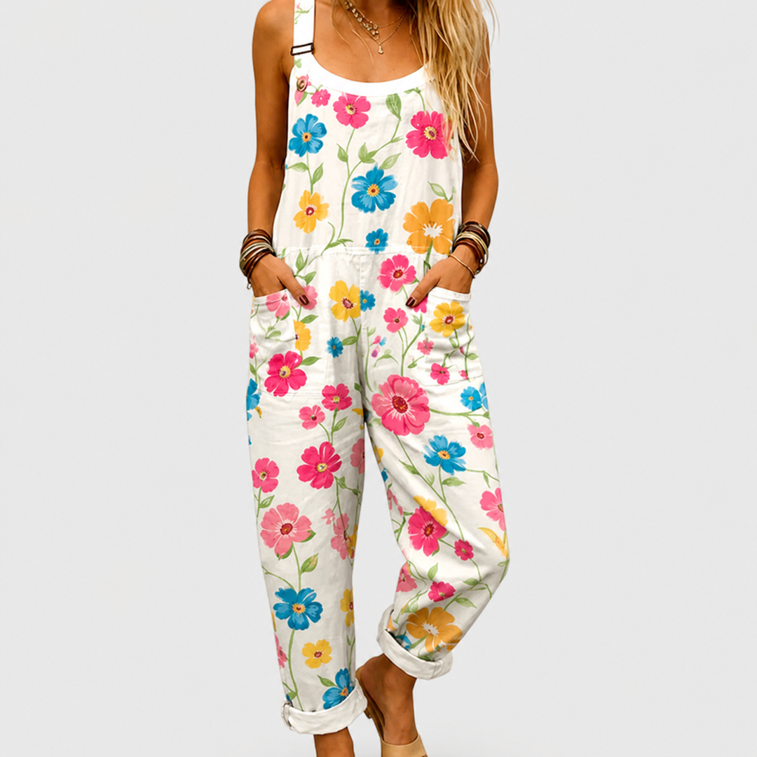 FIORELLA | Salopette Fleurs Multicolores