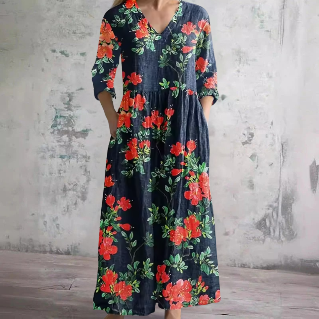 Lise | Robe fluide fleurie élégante
