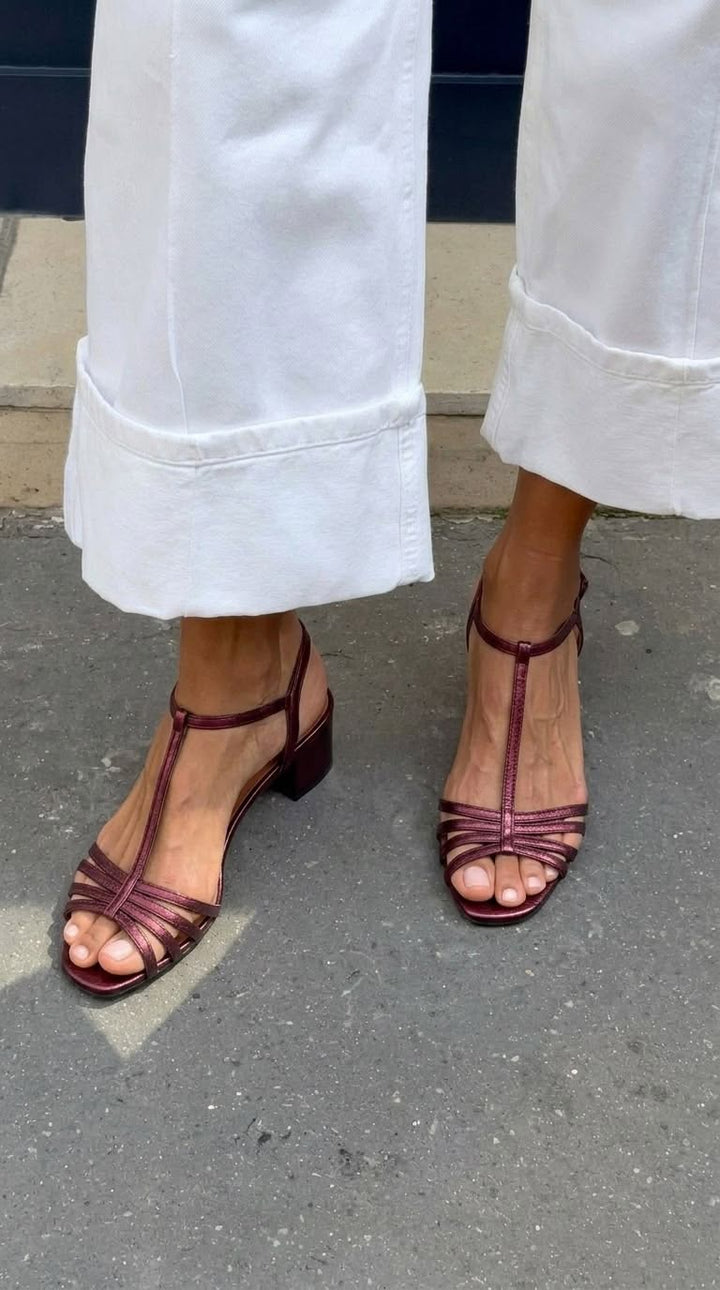 Allegra | Sandales dorées Élégance Quotidienne