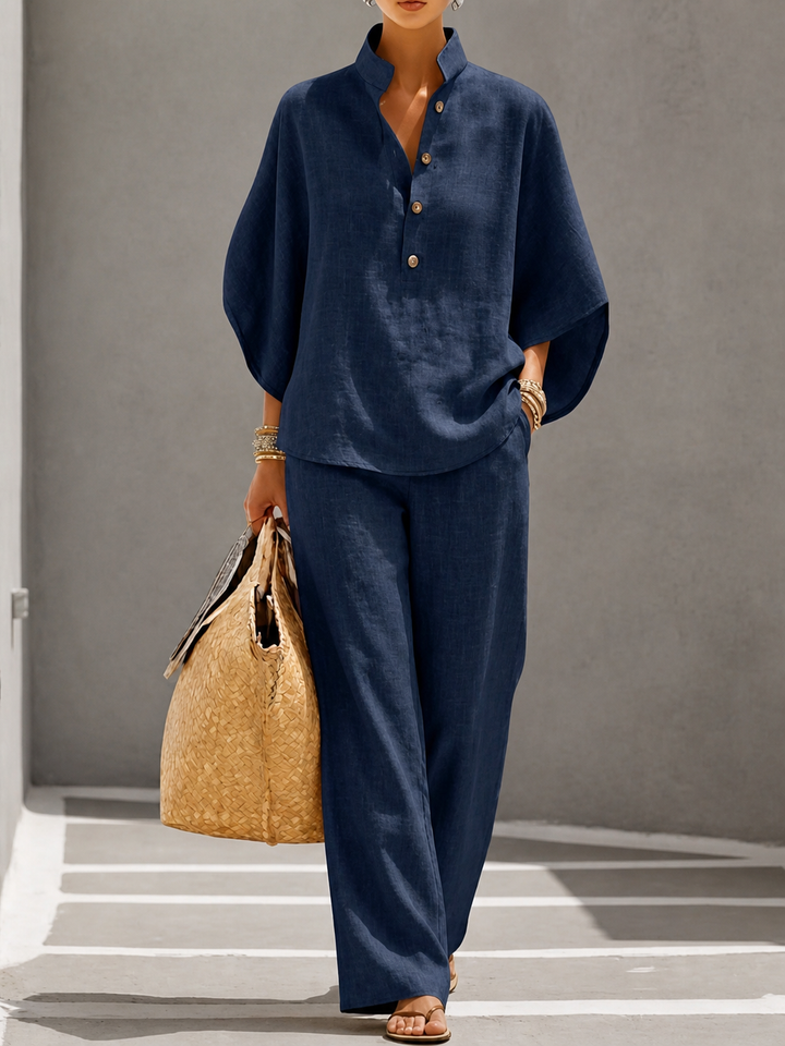 Carlotta | Ensemble deux pièces à pantalon palazzo