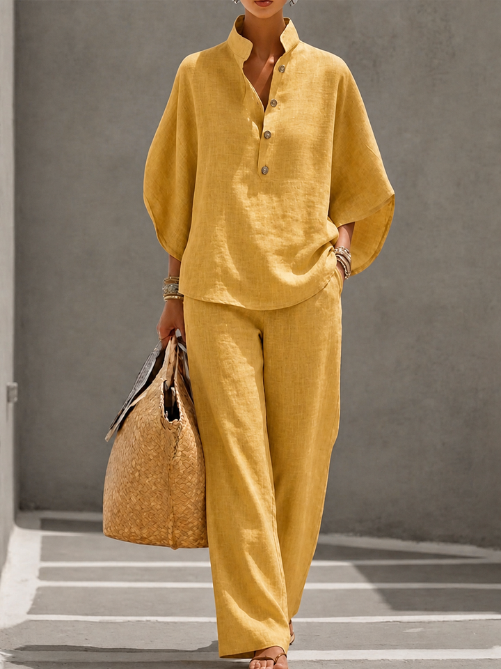 Carlotta | Ensemble deux pièces à pantalon palazzo