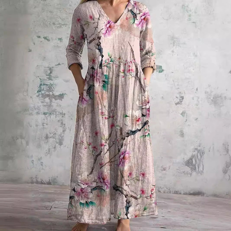 Mila | Robe fluide fleurie élégante