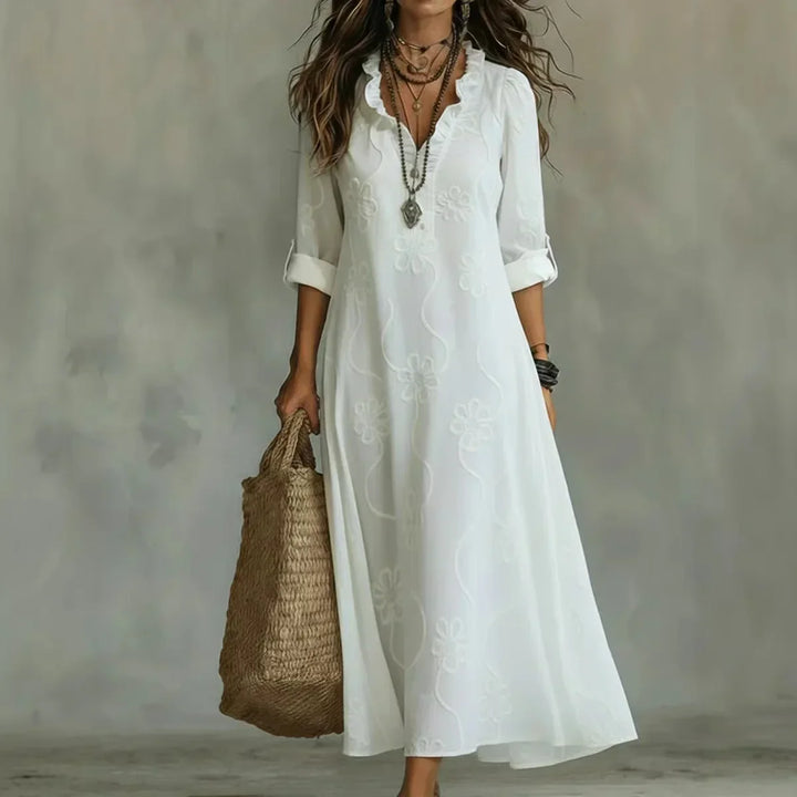 Sienna | Robe Longue Fleurie d'Été