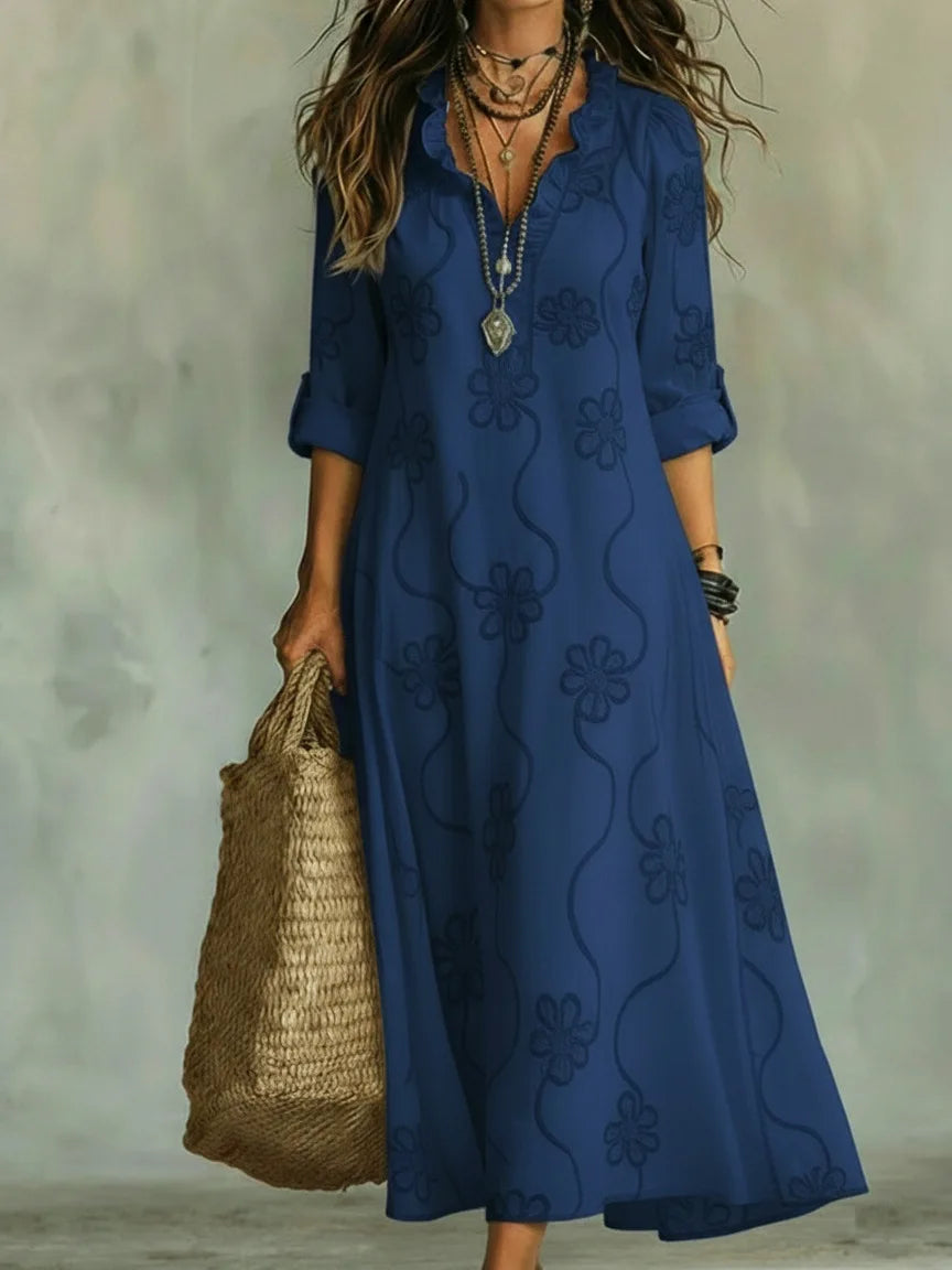 Sienna | Robe Longue Fleurie d'Été
