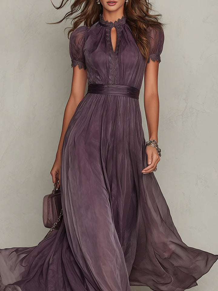 Ashley – Robe maxi fluide en chiffon élégant