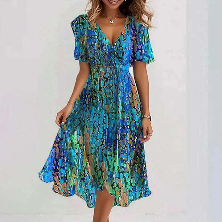 LYDIE | ROBE ÉLÉGANTE RAYONNANTE POUR FEMMES