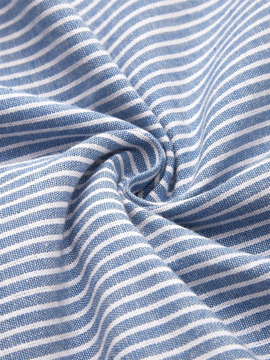 Jarna – Robe midi fluide et élégante rayée