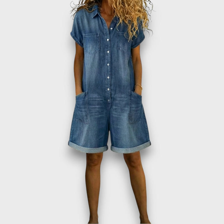 Joan | Short en denim effet vintage