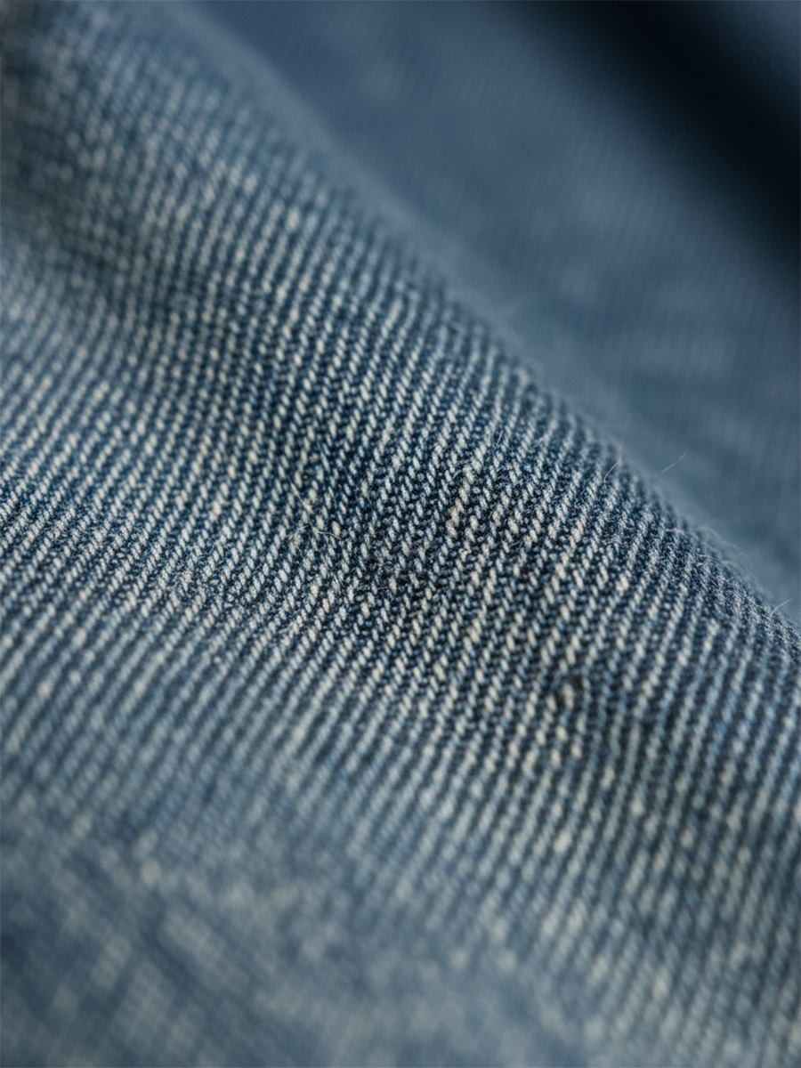 Karen | Robe longue en denim délavé vintage en coton doux