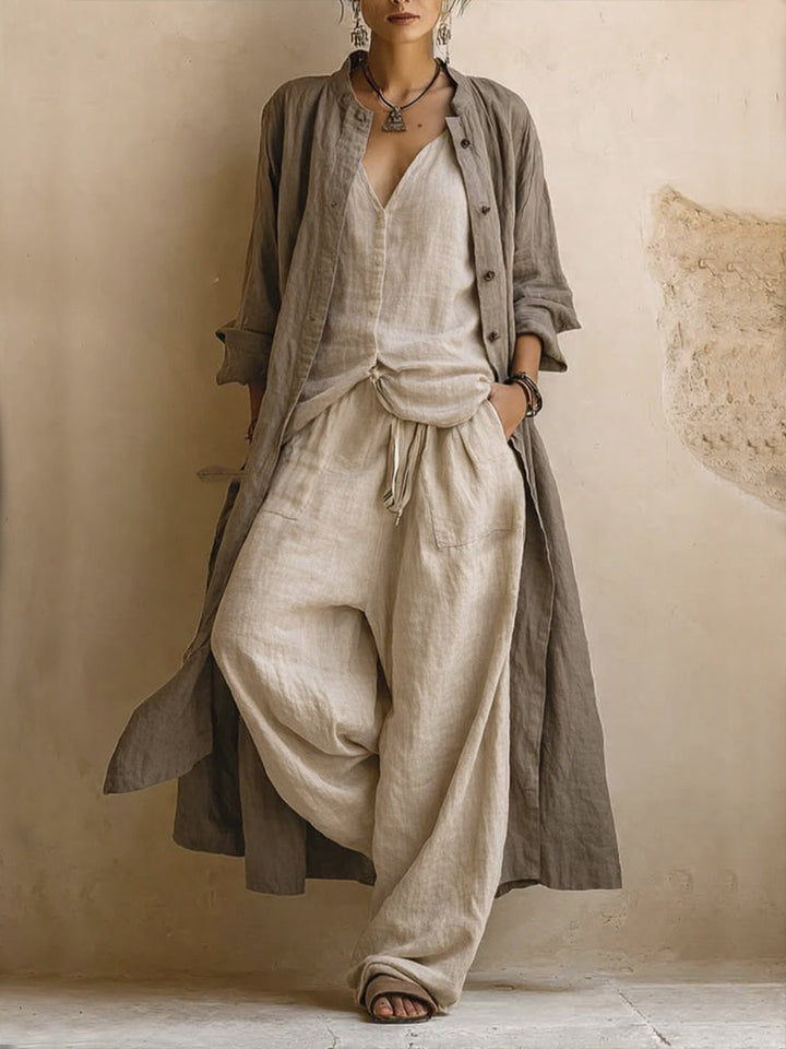 Valentina | Ensemble confortable avec surchemise