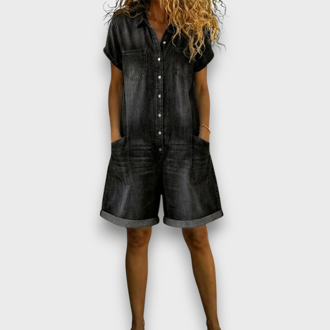 Joan | Short en denim effet vintage