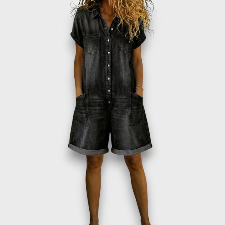 Joan | Short en denim effet vintage