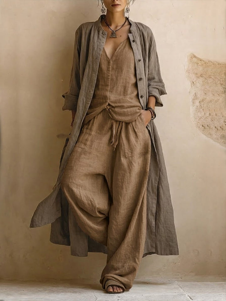 Valentina | Ensemble confortable avec surchemise