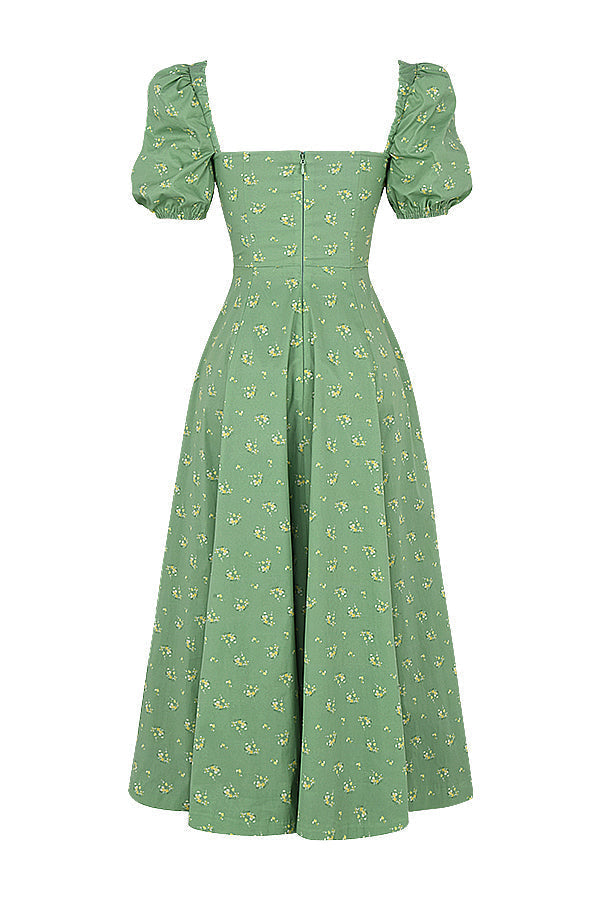 Aviana - Robe à Manches Bouffantes Bloom