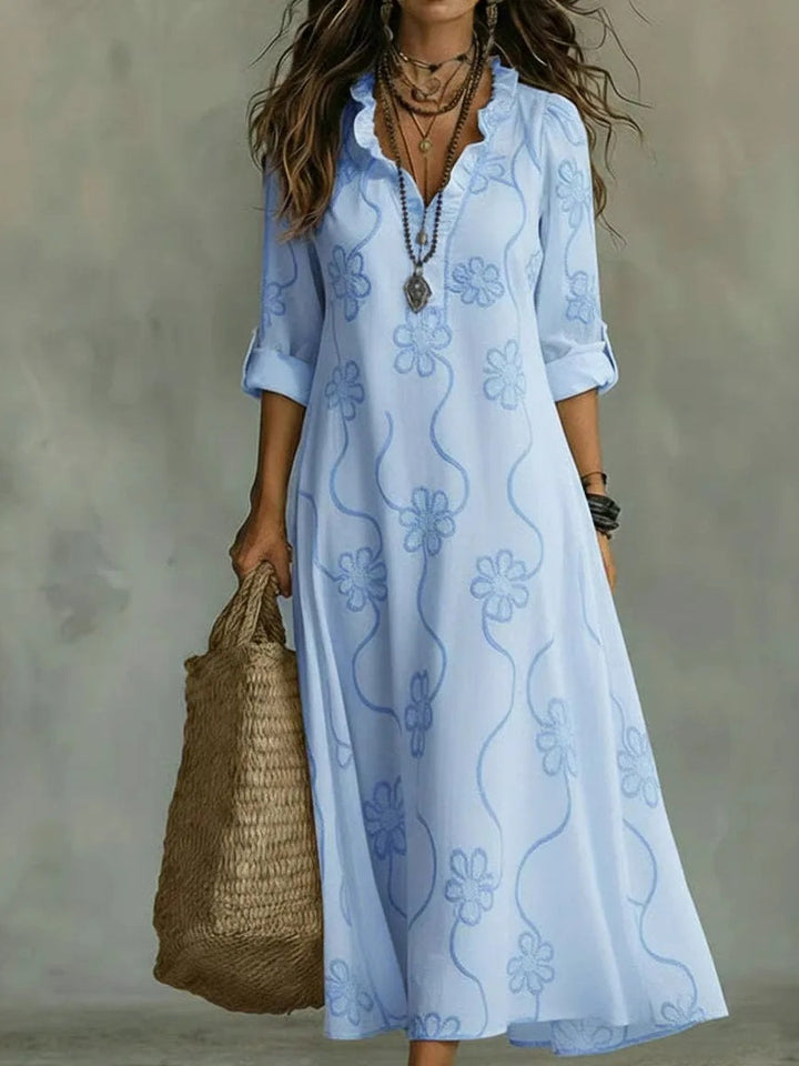 Sienna | Robe Longue Fleurie d'Été